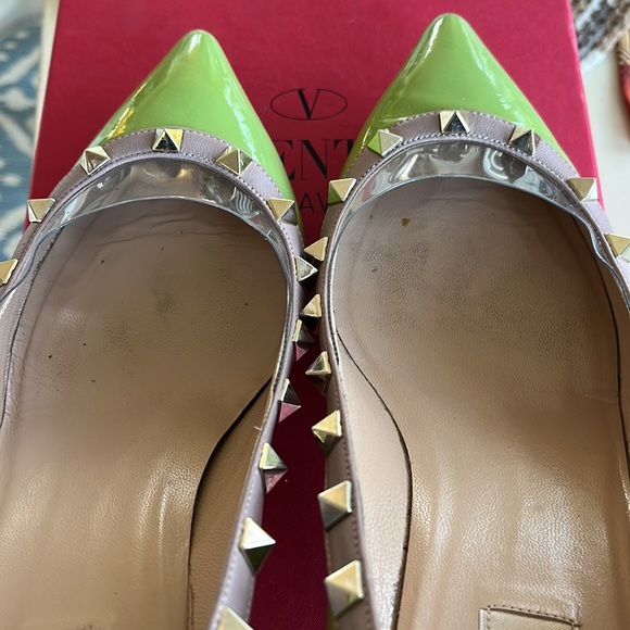 Authentic, Valentino Rockstud green shoes - Picture 2 of 8